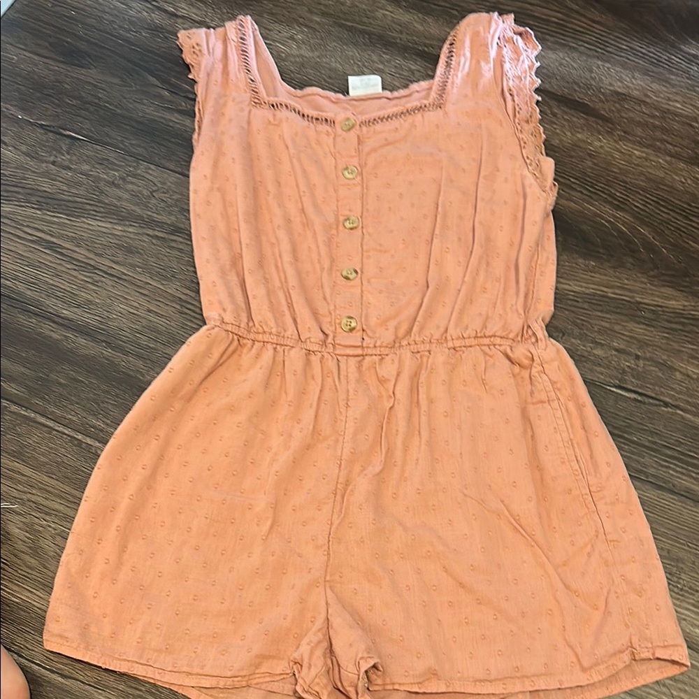 Kids Peach Romper
